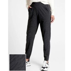 ATHLETA Brooklyn Textured Jogger Black Women’s Size 10